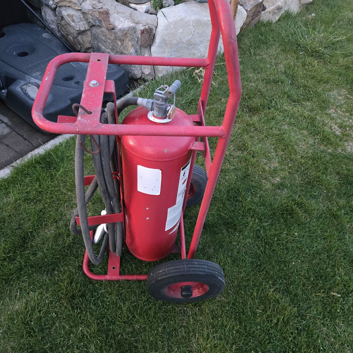 Amerex 50lb Fire Extinguisher ABC Stored Pressure Wheeled - Model 495