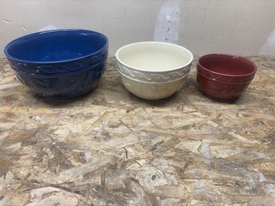 Three-Piece Ceramic Bowl Set – Brand New