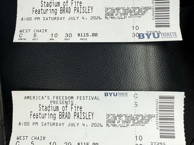 Stadium of fire - 2 tickets. Great seats