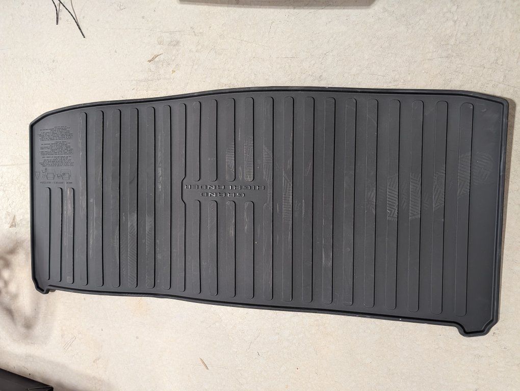 OEM Toyota Grand Highlander Trunk / Cargo Mat – Stock Black All-Weather Liner