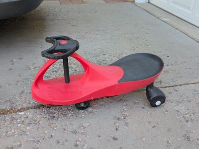 Classic Red Wiggle Car Ride-On Toy - Fun for Kids! No Batteries or Pedals Needed