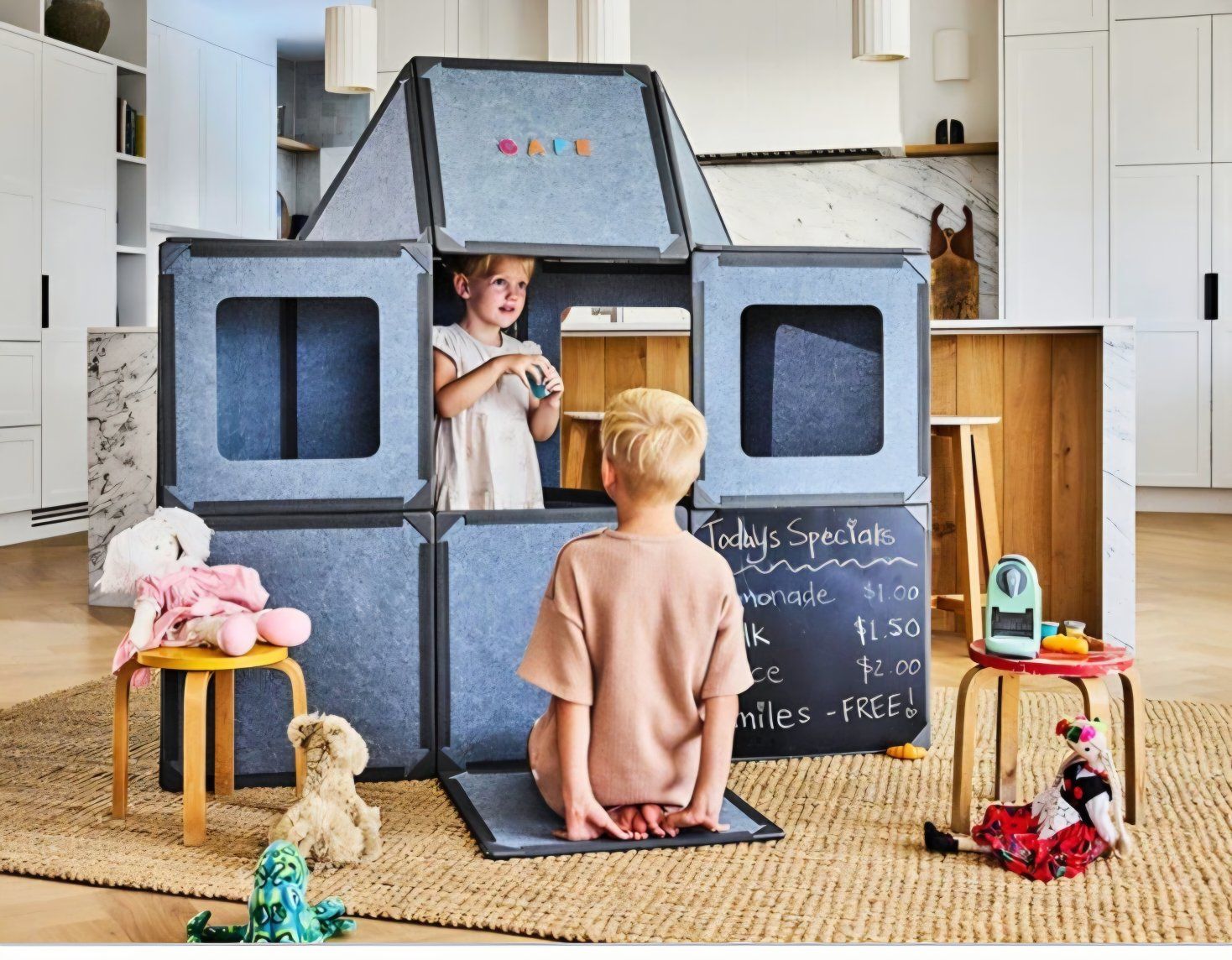 New! Superspace The Big Set Giant Magnetic Tiles 24 Panels Kids' Fort Builder