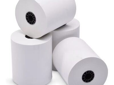 3 1/8 × 200' Thermal Paper Rolls, 50 rolls/ctn
