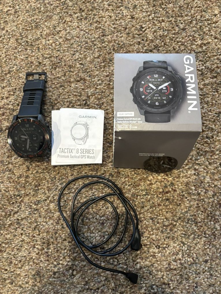 Garmin Tactix 8 51mm Solar Sapphire Applied Ballis