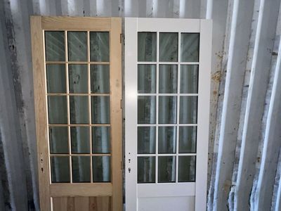 Aluminum-clad wood doors