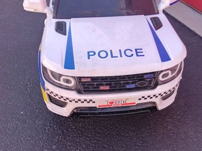 Kids Electric Police Patrol Truck Works Great!