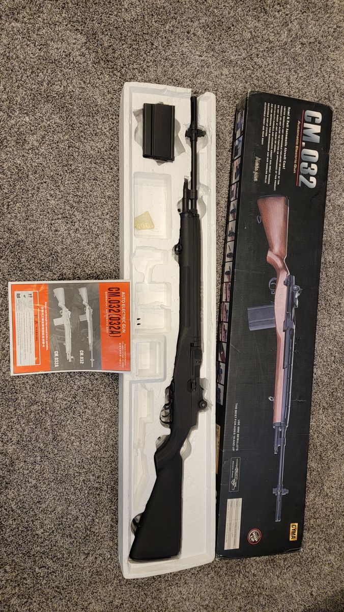 CYMA CM.032 Black M14 AEG Airsoft Rifle - Good Condition $125