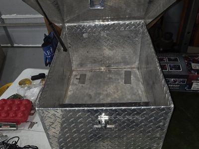 Diamond Plate Aluminum Storage Box - Tool Box