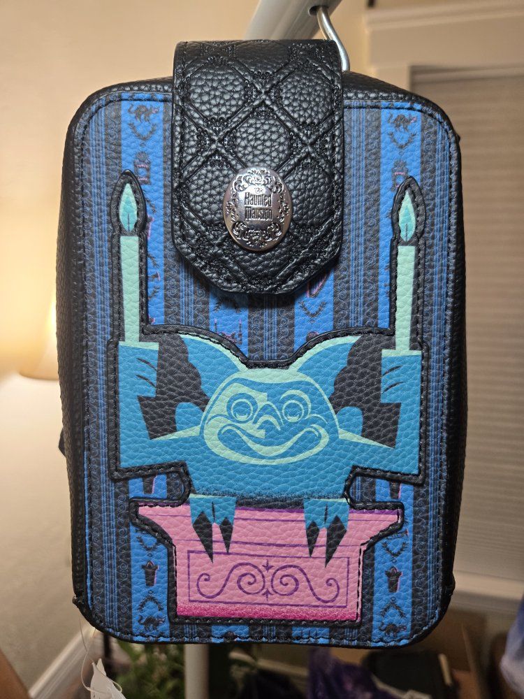 Loungefly Disney The Haunted Mansion Gargoyle Wallpaper Crossbody Bag