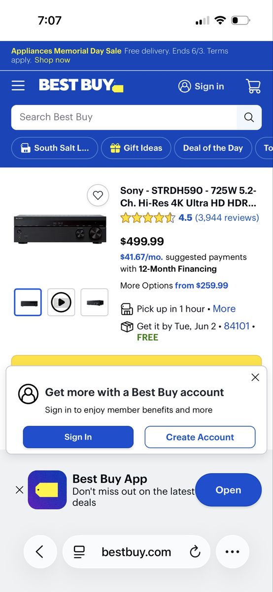 Sony Multi Channel AV Receiver