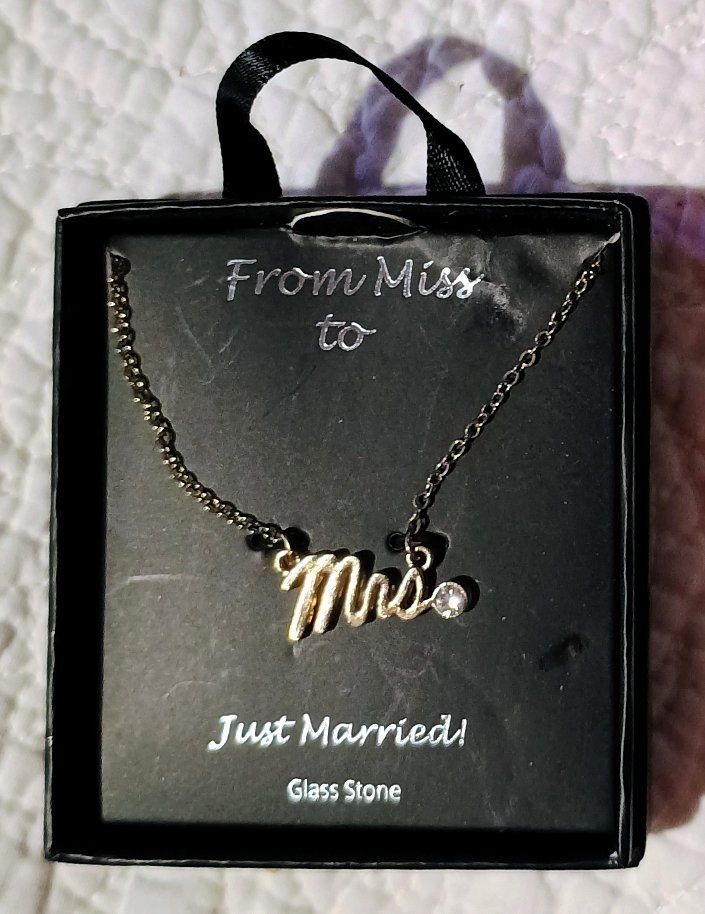 Just Married 'Mrs' Necklaces