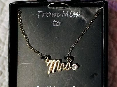 Just Married 'Mrs' Necklaces