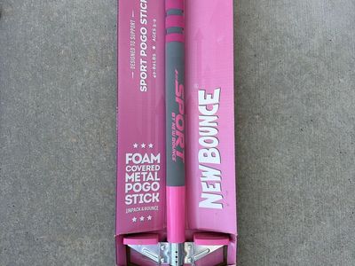 New Bounce Sport Pogo Stick - Pink (40-80 lbs, Ages 5-9)