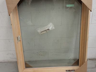 Summit Window Wood Clad Casement Window Left-Hand Insulated Low-E