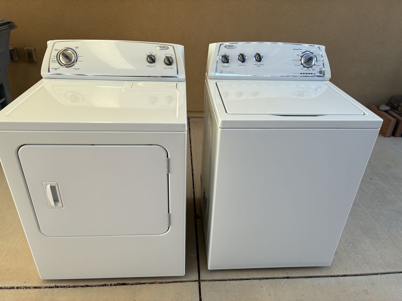 Whirlpool washer and dryer