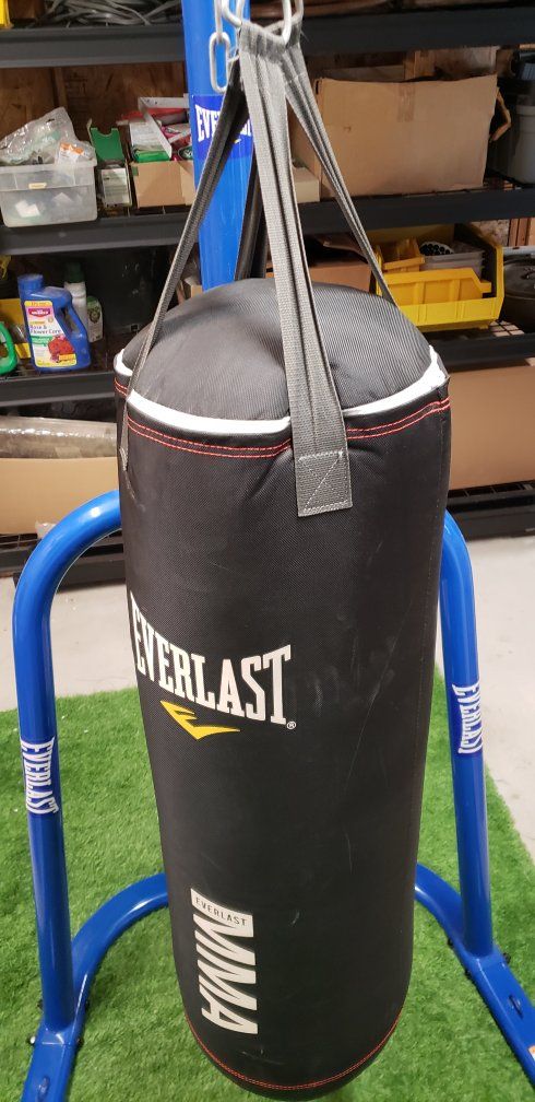 Everlast MMA Heavy Bag with Blue Stand - Used Condition