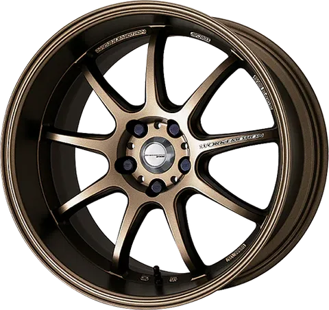 Work Wheels Emotion D9R 18x9.5 +38 offset 5x114.3 in Matte Bronze WD9R189538YAHG Subaru WRX STI EVO Honda Civic