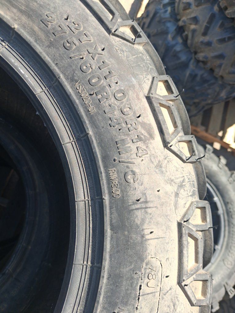27x9.00R14 Tires - Used Set of 4 All-Terrain ATV/UTV Tires, Great Tread