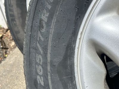 Wheels and tires off 2002 sequoia