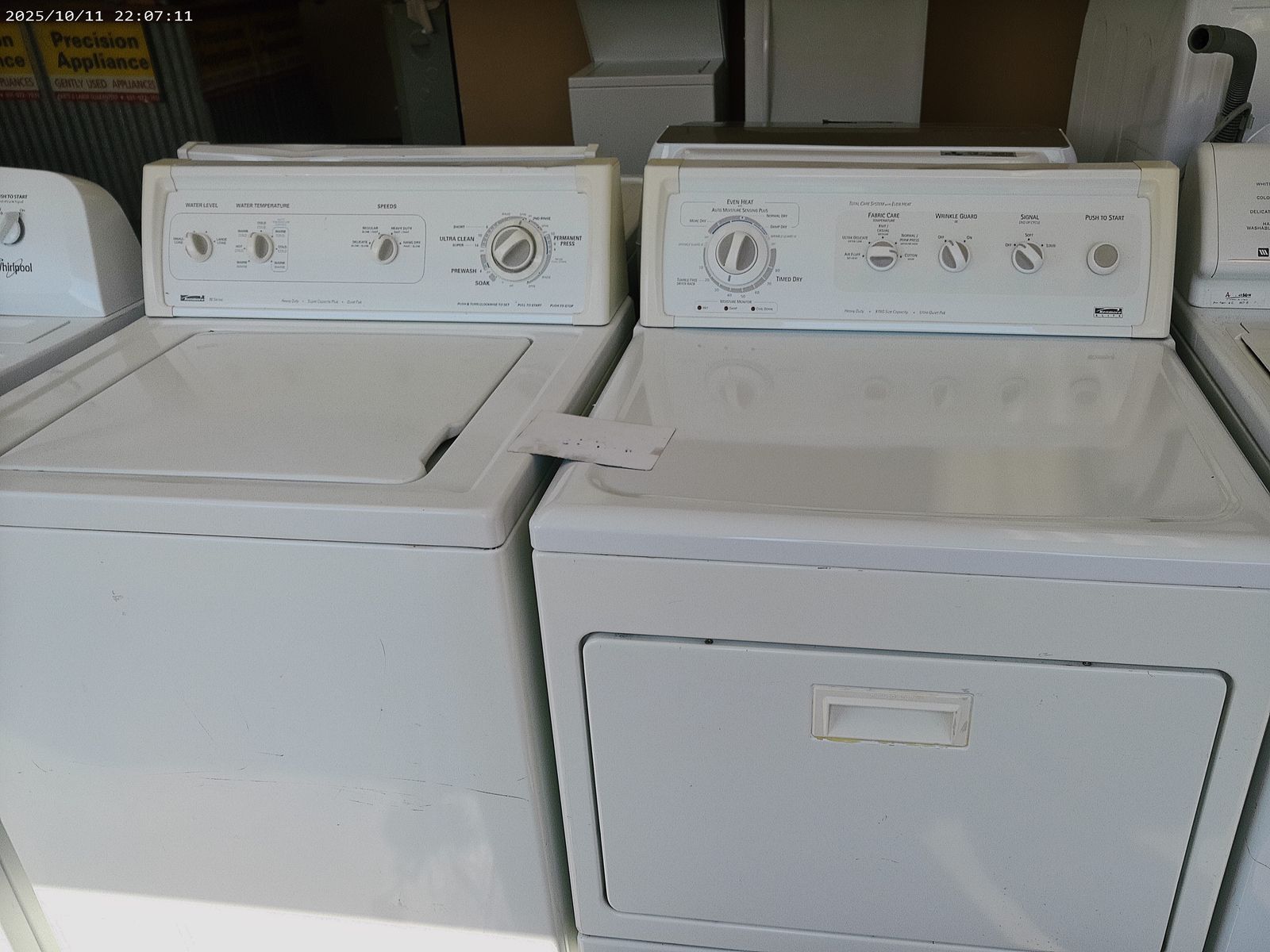 Whirlpool Direct Drive Washer and Dryer~90 Day Guarantee