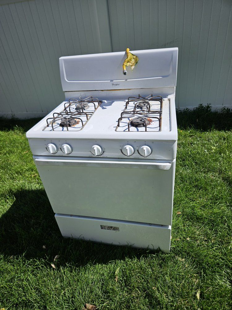 whirlpool gas range/oven
