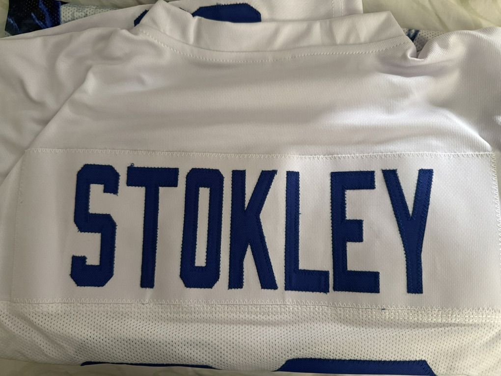 Brandon Stokley Autographed Football Jersey