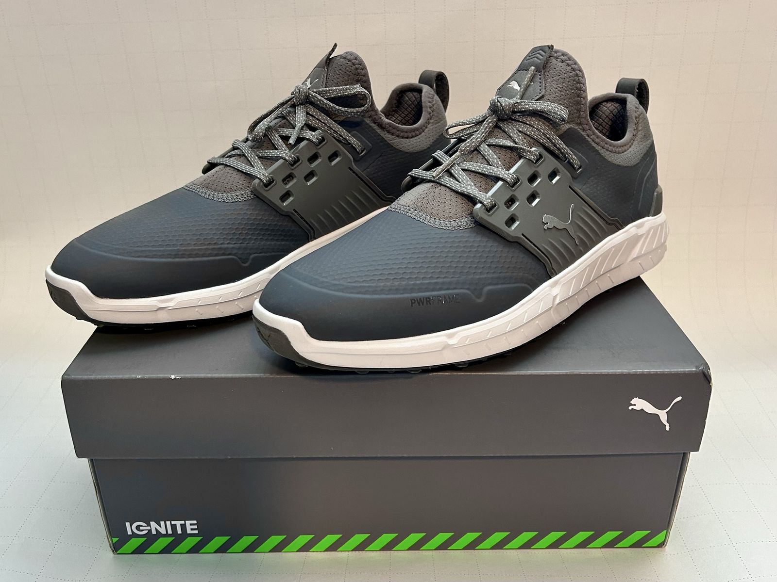 Puma Ignite Articulate Golf Shoes - Men's size 9.5 Gray, New in Box