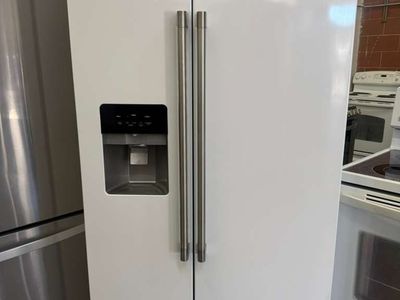 Maytag 25 cu. ft. Counter-Depth Side-by-Side Refrigerator in White