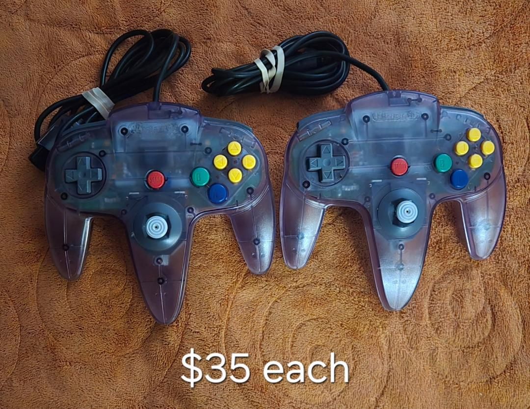 Authentic Nintendo n64 controllers $35 each! trades considered!