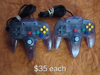 Authentic Nintendo n64 controllers $35 each! trades considered!