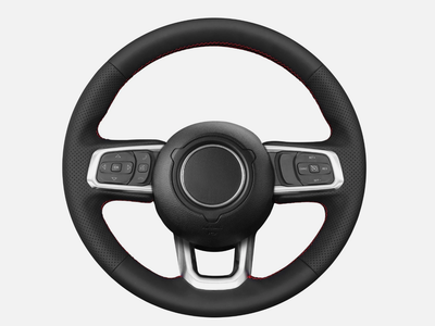 MEWANT Steering Wheel Cover Wrap for Jeep Wrangler JL JLU Gladiator JT 2018-2024