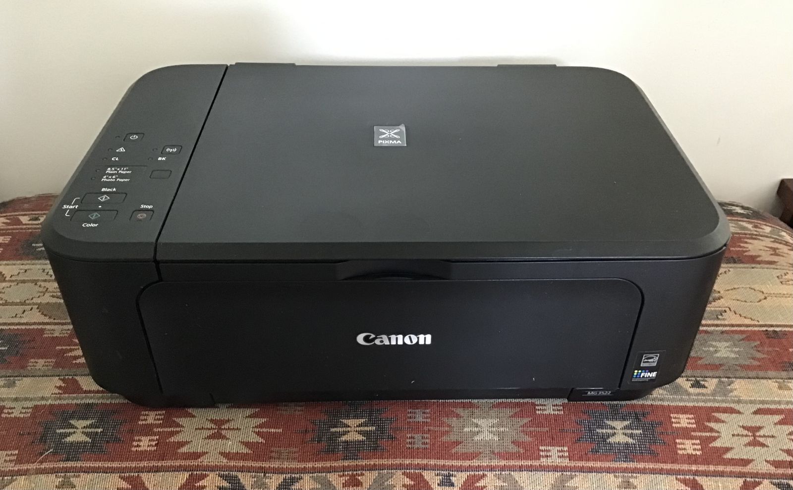 Canon PIXMA MG3522 Wireless All-in-One Inkjet Printer - Print, Scan, Copy