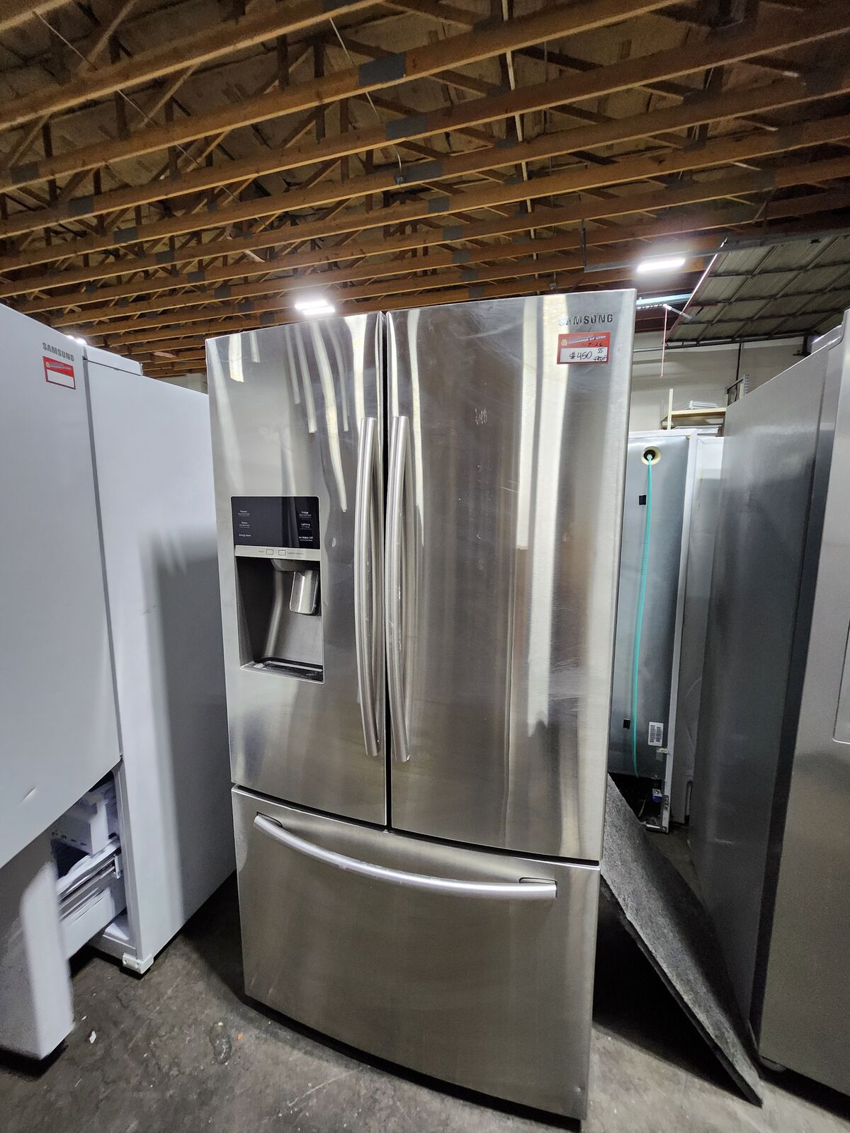 GREAT SAMSUNG STAINLESS STEEL FRENCHDOOR FRIDGE! W-WARRANTY