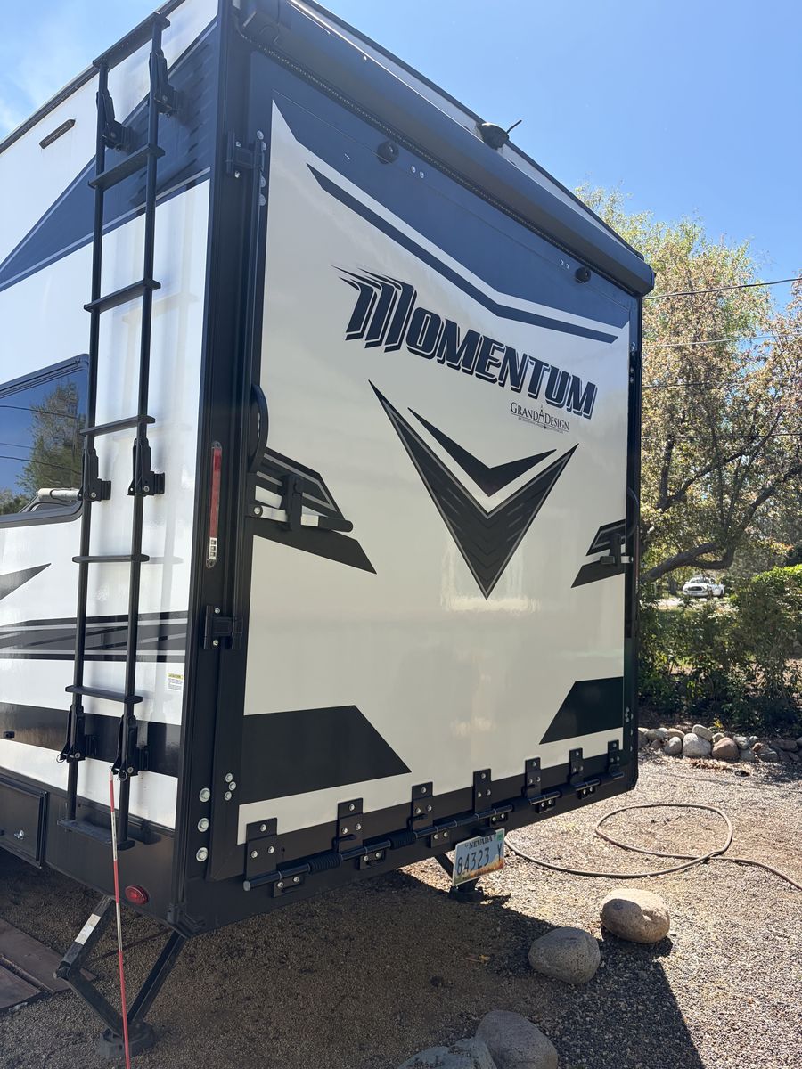 2023 Grand Design Momentum 25G Toy Hauler – Barely Used, Still Has New Trailer Smell! $51,900
