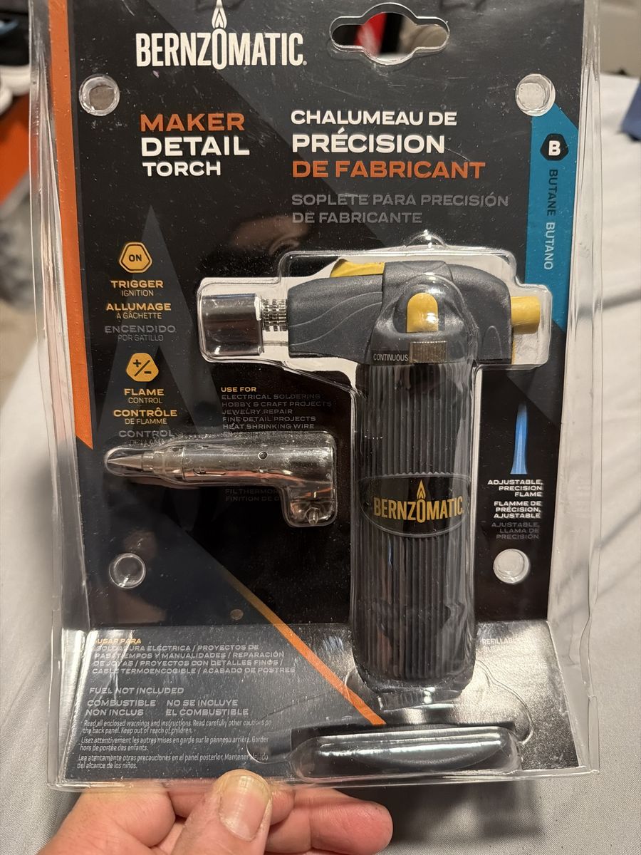 Bernzomatic Maker Detail Torch Refillable Butane Micro Torch Kit