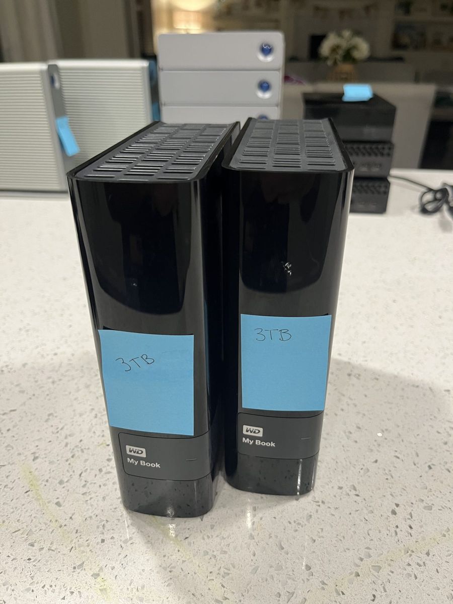 WD My Book 3TB External Hard Drive USB 3.0 - Two Available