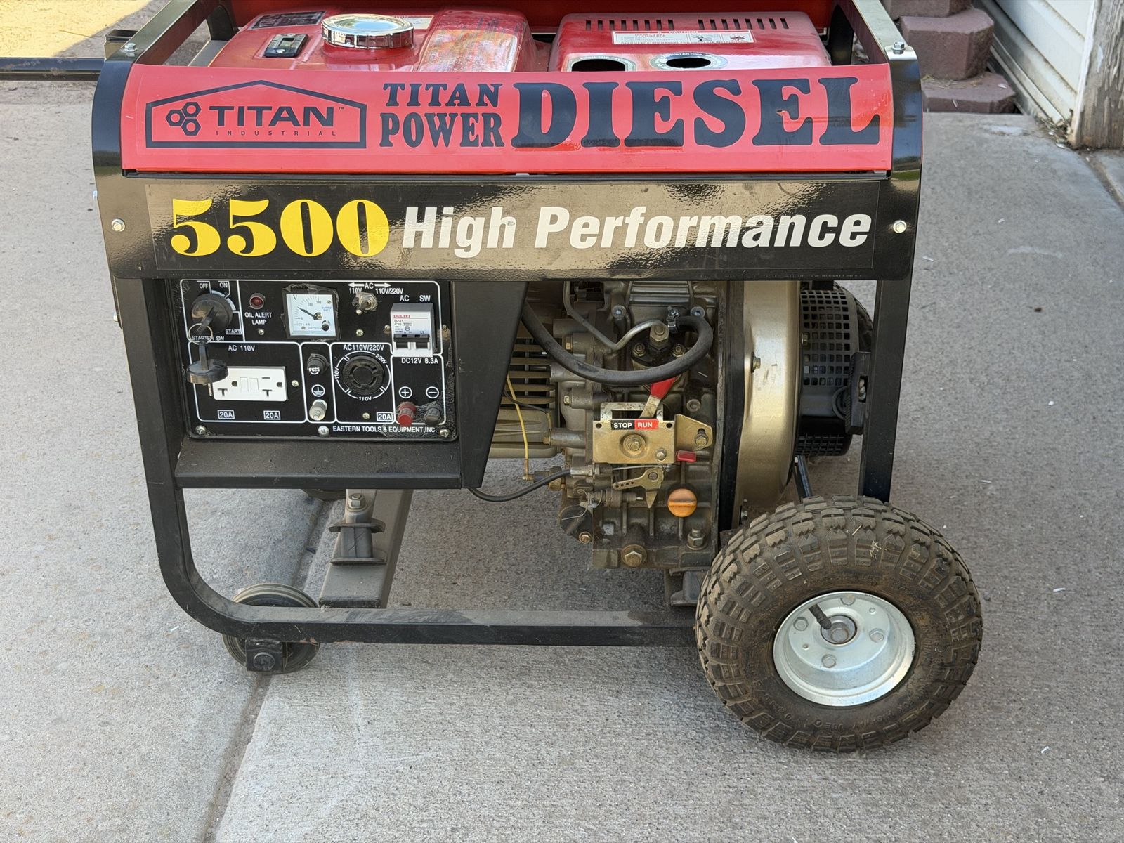 Titan Industrial Power Diesel 5500 High Performance Generator