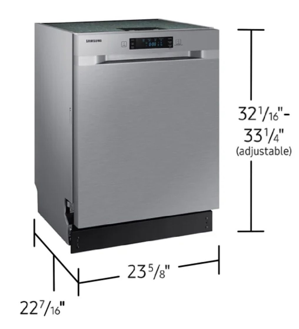 NEW Samsung 24 in Front Control Stainless Fingerprint Resistant Dishwasher