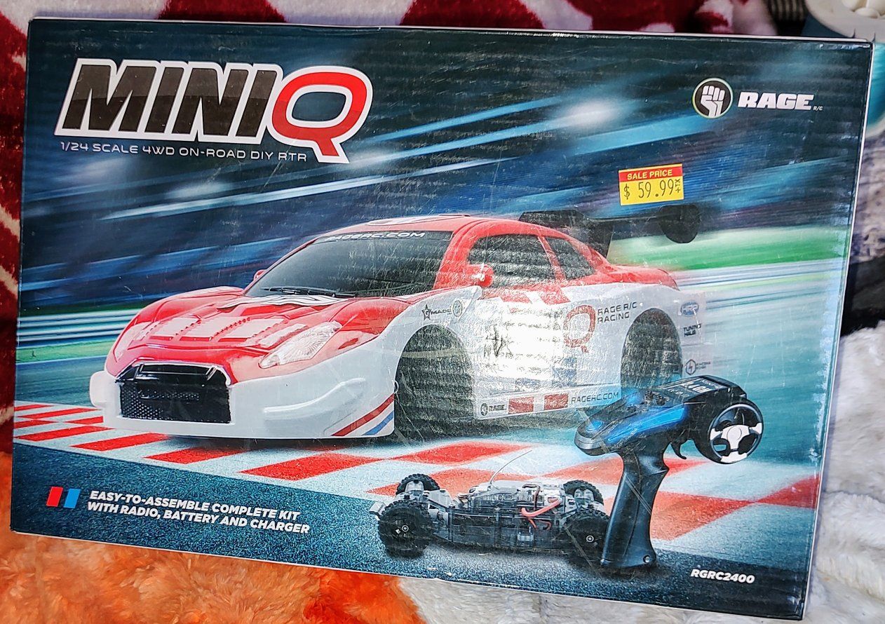 Rage R/C Mini-Q RGRC2400 1/24 Scale 4WD DIY RTR On-Road Racing Car Kit