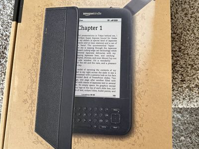 Amazon kindle leather cover with light