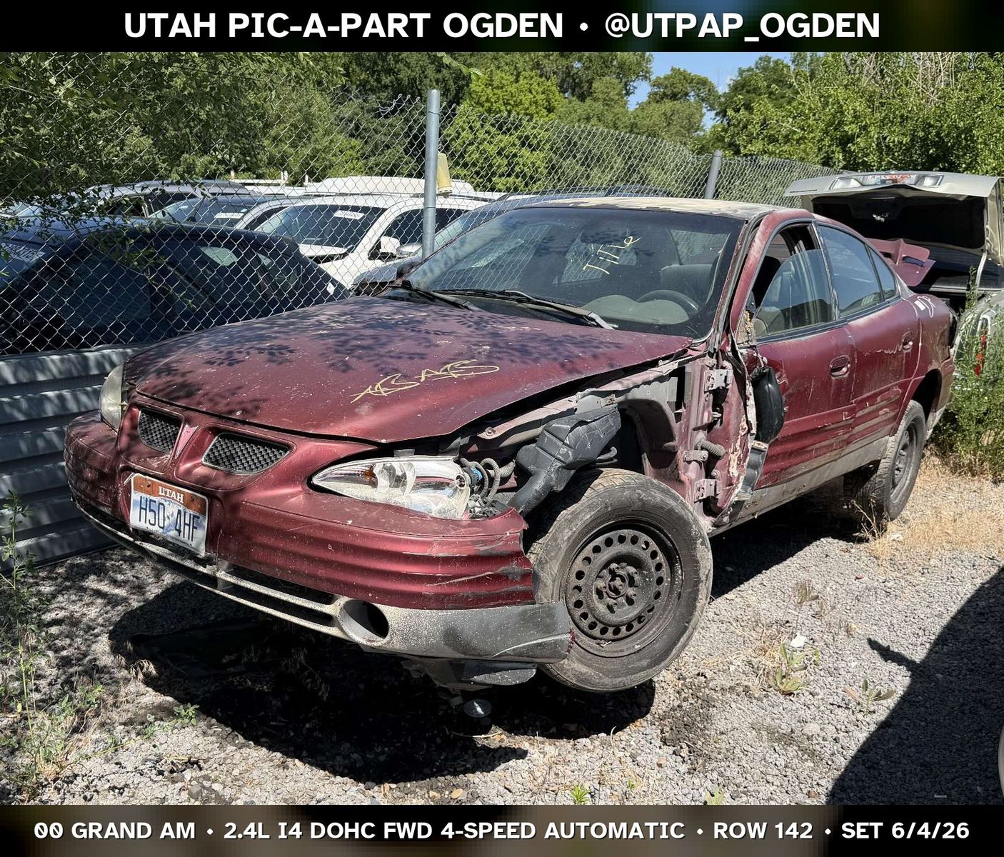 2000 Pontiac Grand Am Parts - UTPAP Ogden