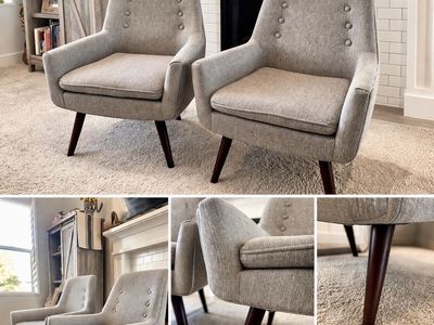 Set of Mid Century Style Accent Chairs