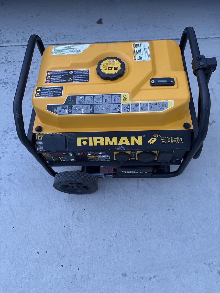 FIRMAN 3650 Portable Generator with Wheels