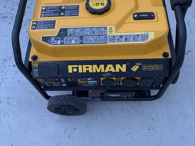 FIRMAN 3650 Portable Generator with Wheels