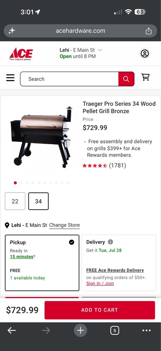 Trade/Sell brand new unopened Traeger Pro Series 34 Wood Pellet Grill Bronze