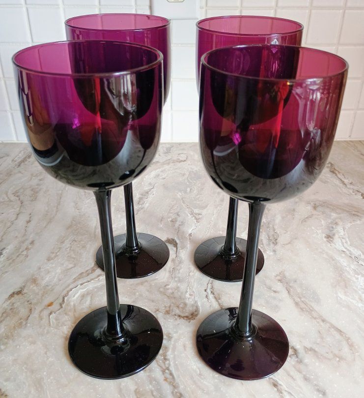 Set of Four Carlo Moretti Goblets