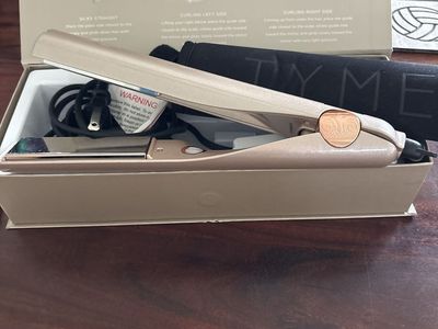 TYME Iron Pro 2-in-1 Curling Iron & Flat Iron Hair Styler Rose Gold