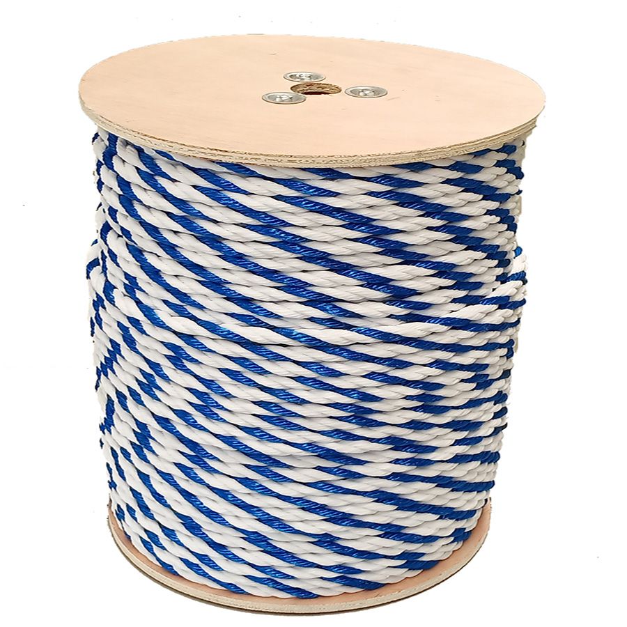 American Granby .75In Poly Rope Per Foot Blue White PR75-6, 600 Feet