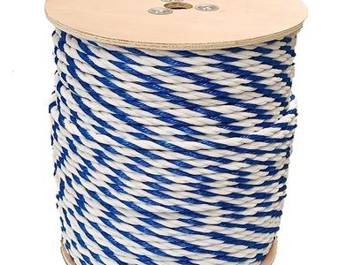 American Granby .75In Poly Rope Per Foot Blue White PR75-6, 600 Feet