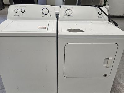 Amana White Top Load Washer and Electric Dryer Set